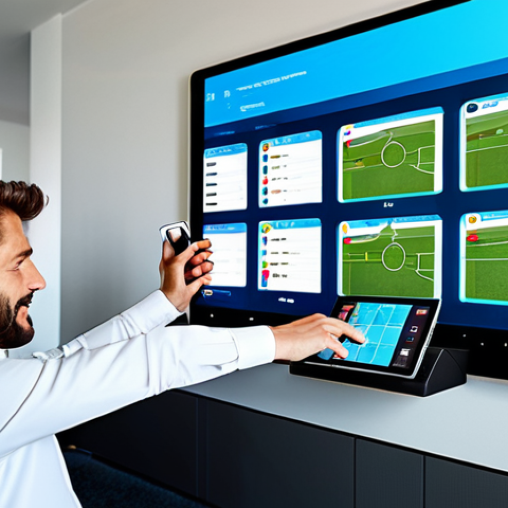 Strategic Team Management**
"A vibrant and engaging scene depicting a focused individual managing their FC Online team on a tablet in a modern, well-lit apartment. The interface displays player stats, transfer market data, and team formations. Emphasis on strategic decision-making, financial planning, and team building. Fully clothed, appropriate attire. Safe for work. Professional digital art, high quality, perfect anatomy, natural proportions. Family-friendly."
**